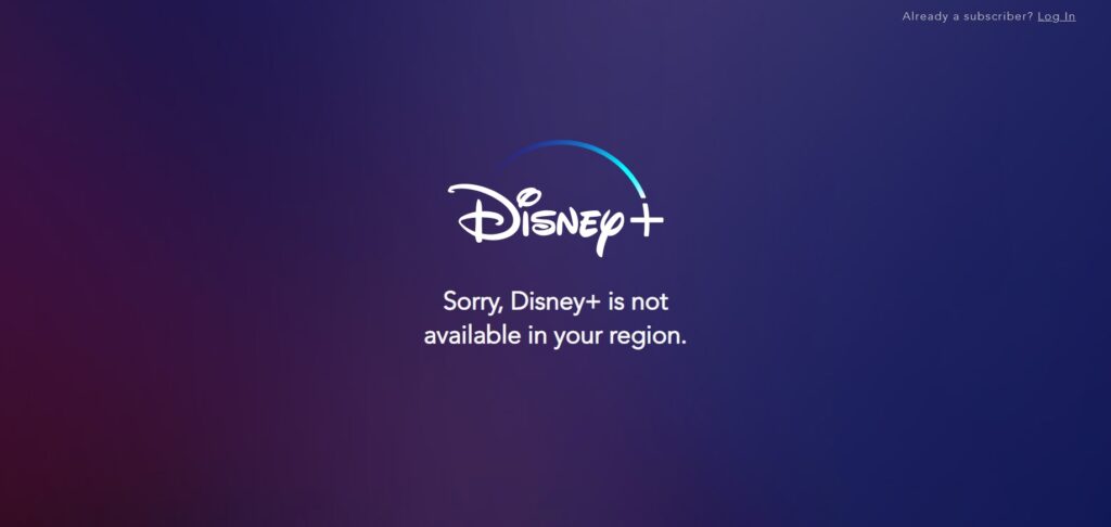 Disney Plus Not Available