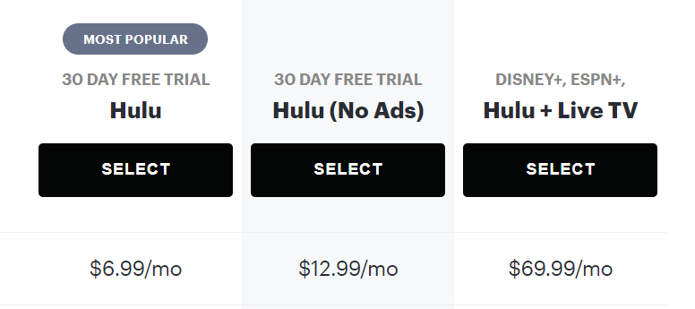 Hulu Prices Updated