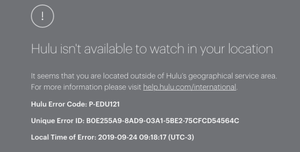 Hulu In India Geo Restriction