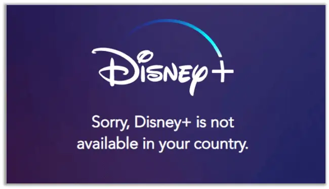 Disney Plus Geo-Restricted Error