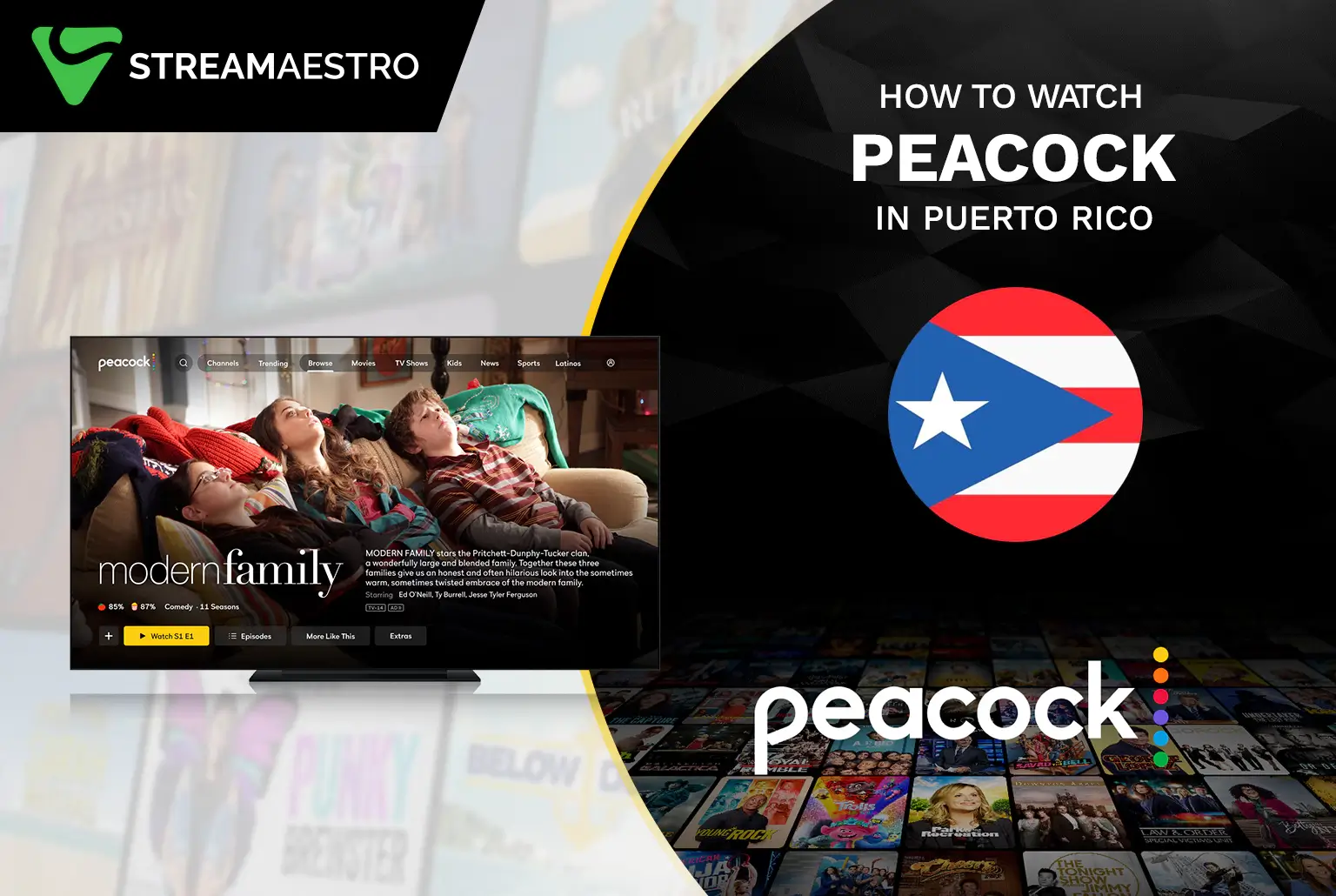 Peacock TV in Puerto Rico