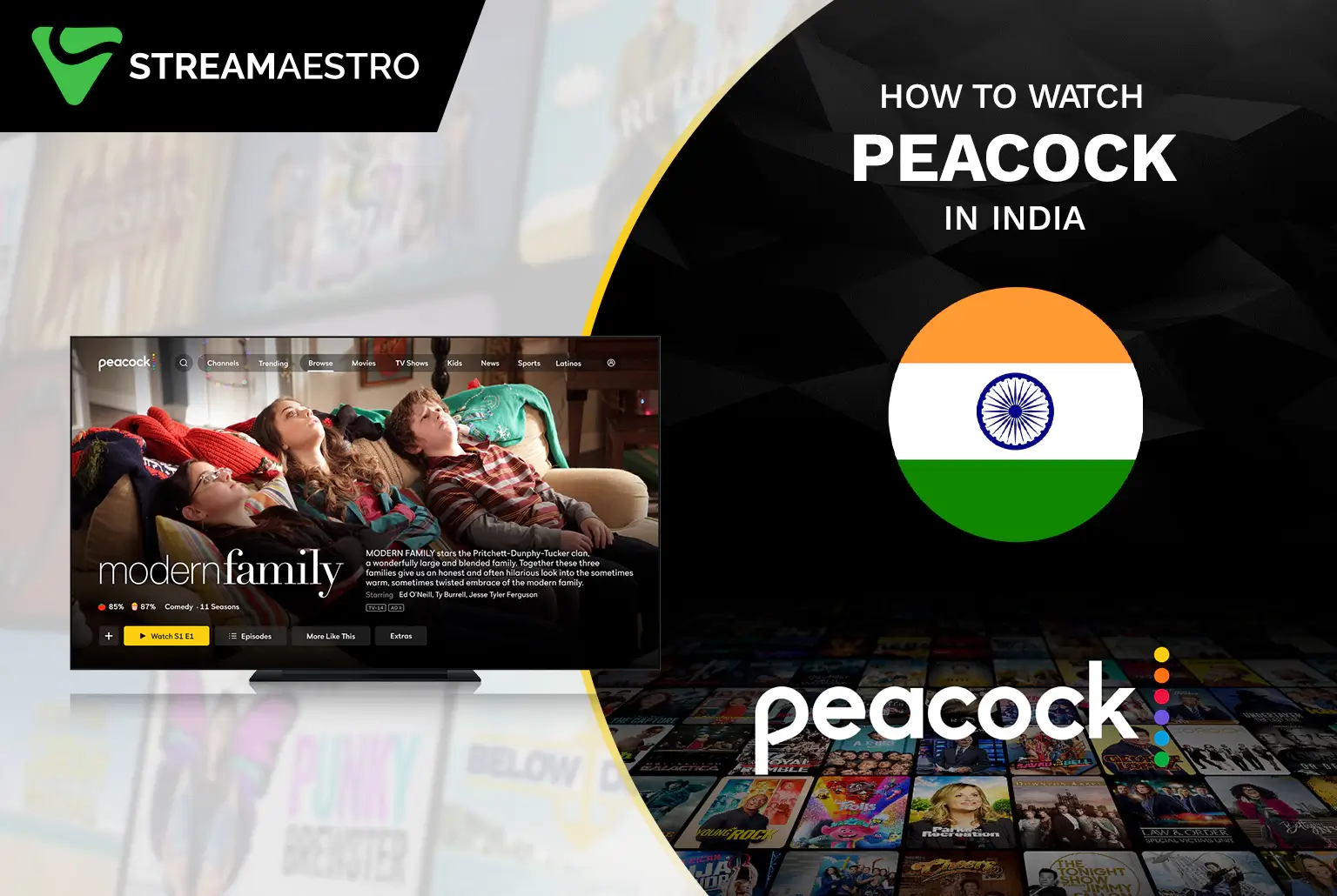 Peacock TV in India